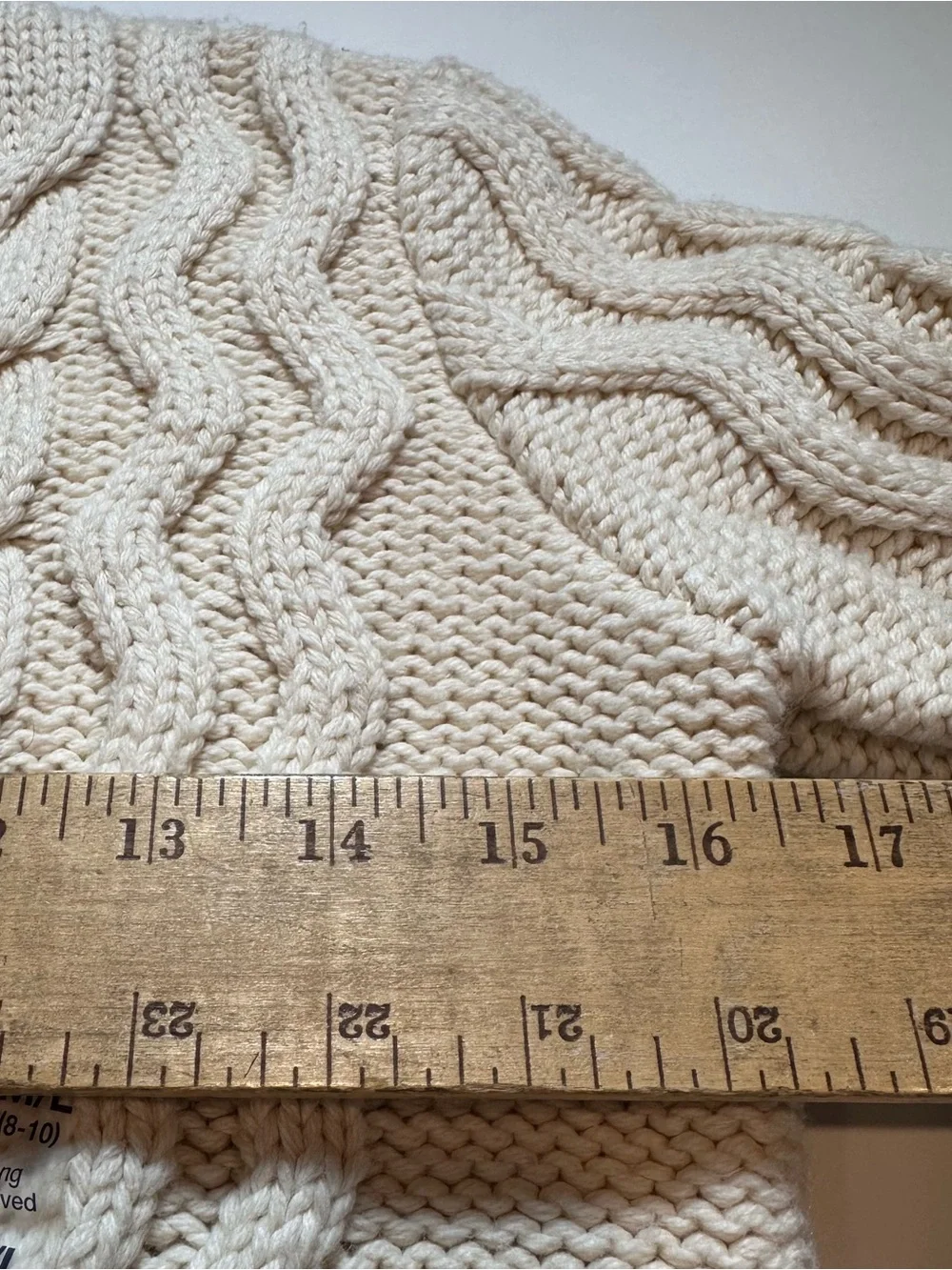 NWOT Gap Kids Fisherman Cable Knit Sweater Cotton Wool Blend Kids Size M 6-8
